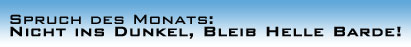 Spruch des Tages
